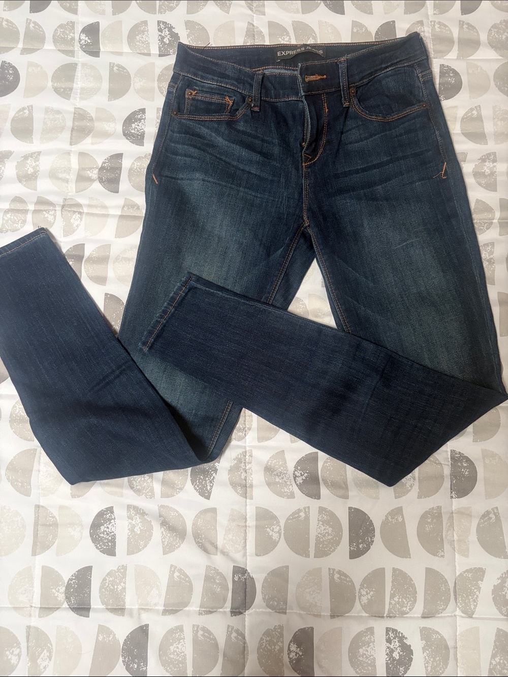 Express Men's Slim Jeans in Deep Indigo